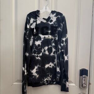 Colosseum Black & White Tie-Dye UCF Knights Hoodie Adult Small